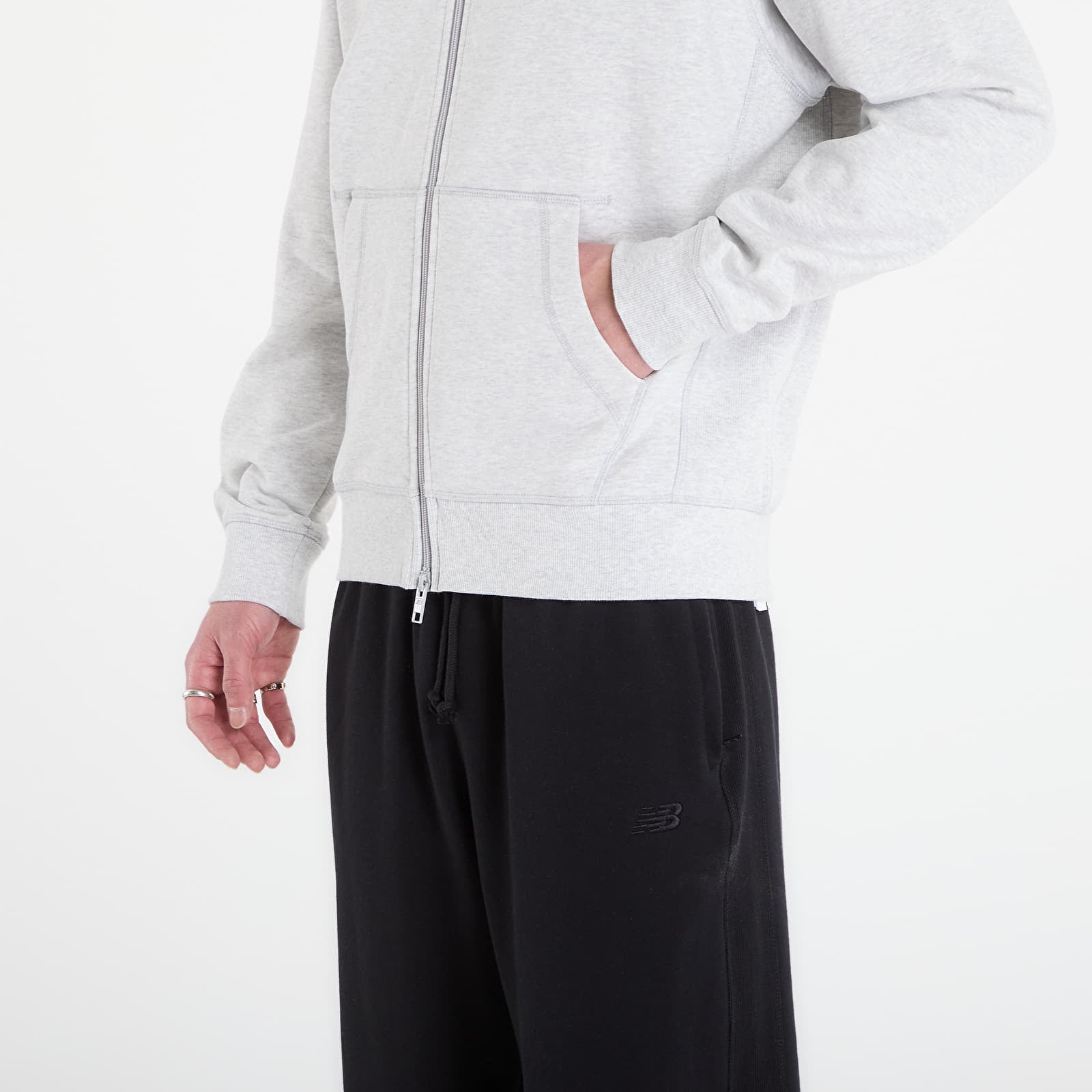 Φούτερ New Balance Athletics French Terry Full Zip Ash Heather