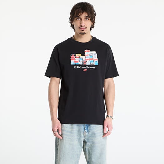 Póló New Balance Boxes T-Shirt Black