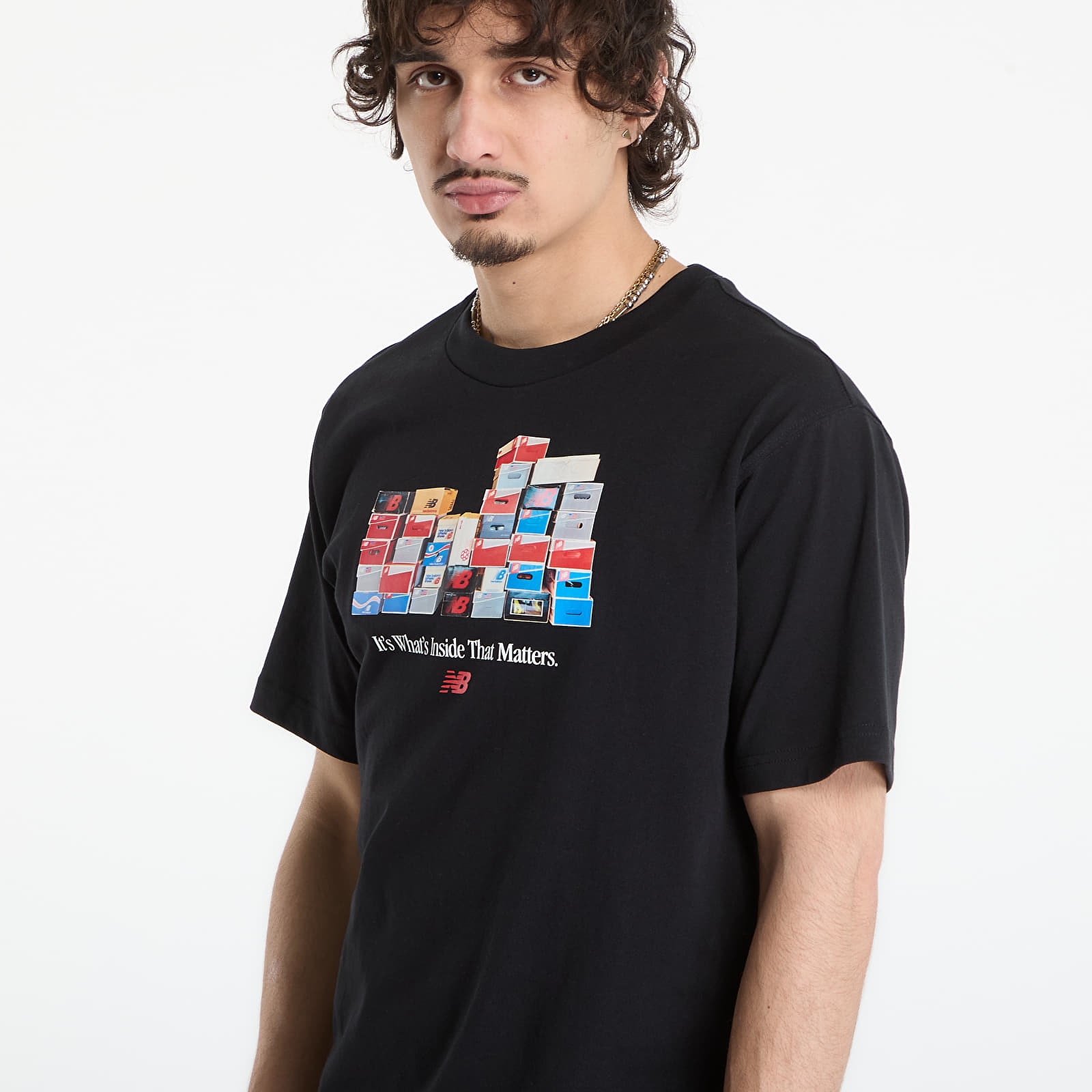 T-Shirts New Balance Boxes T-Shirt Black