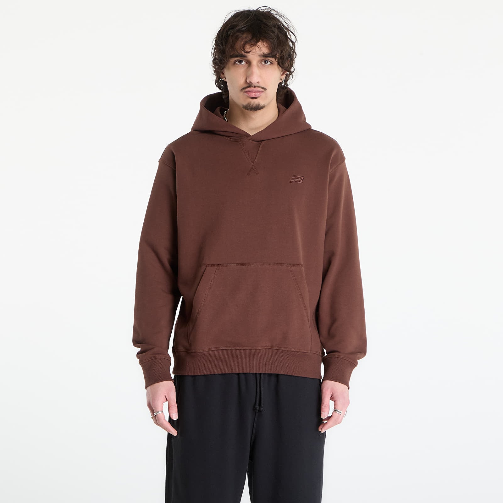 Hoodies für Männer New Balance Athletics French Terry Hoodie Pumpernickel