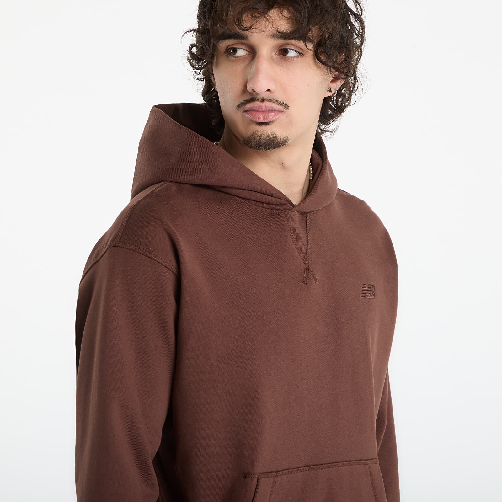 Hoodies für Männer New Balance Athletics French Terry Hoodie Pumpernickel