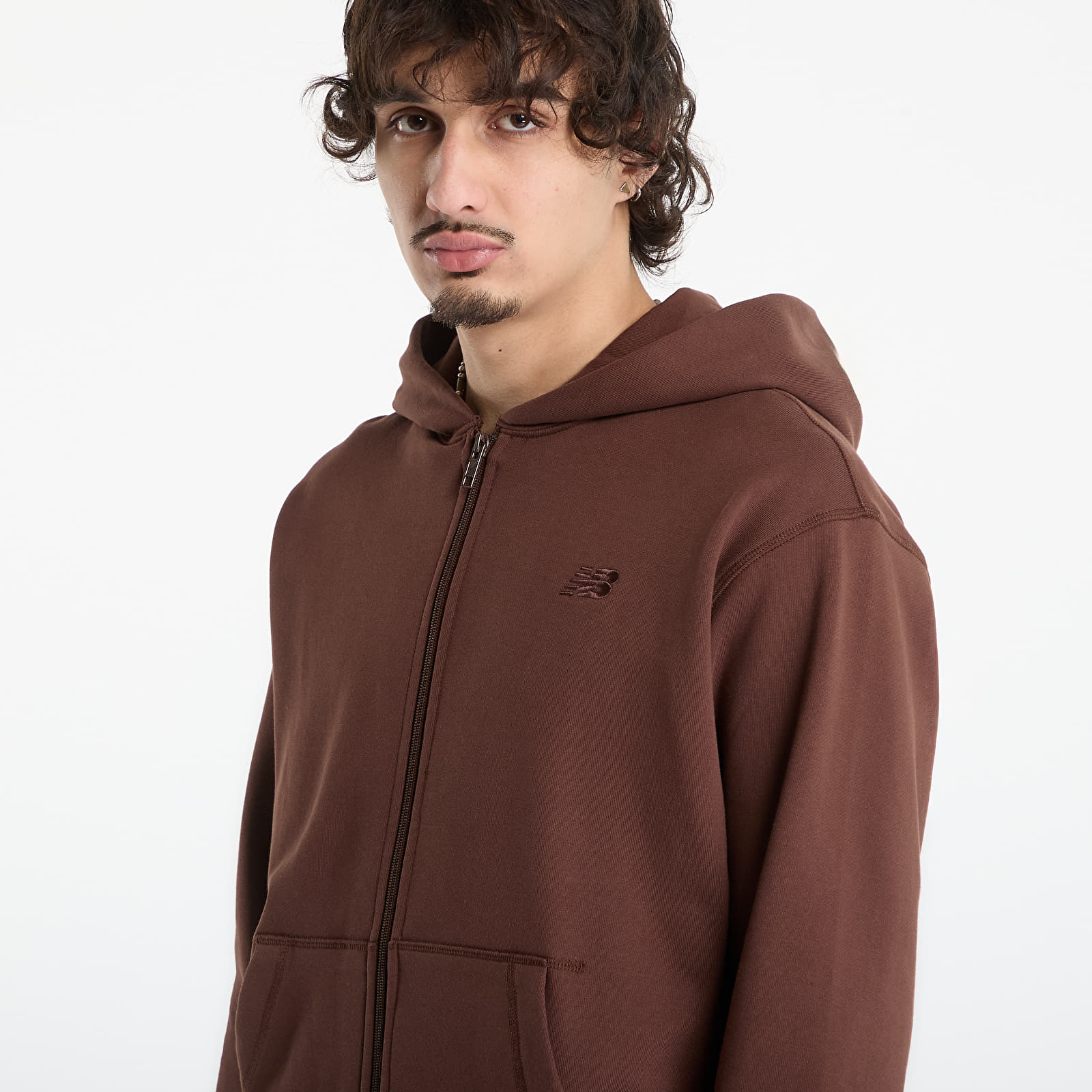 Sudaderas New Balance Athletics French Terry Full Zip Pumpernickel