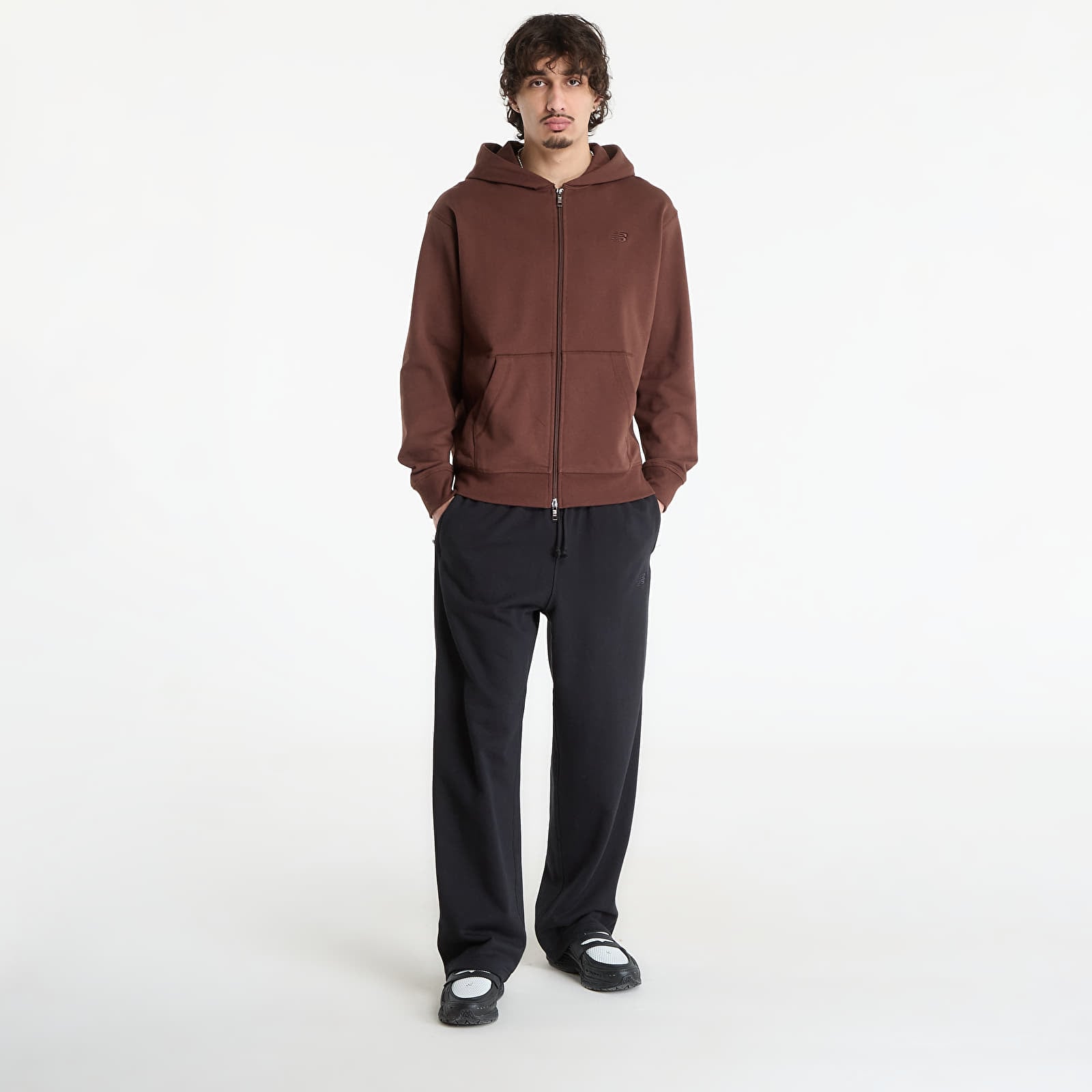 Sudaderas New Balance Athletics French Terry Full Zip Pumpernickel