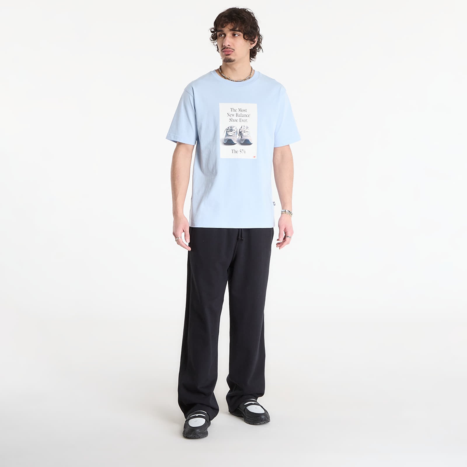 Majice T-shirt New Balance 574 Ad T-Shirt Oxford Blue