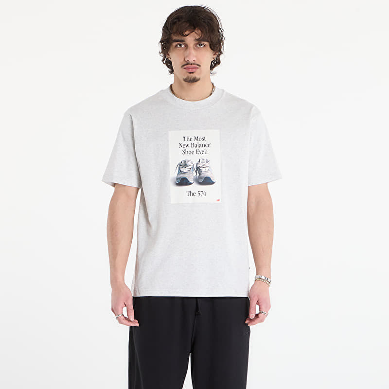New Balance 574 Ad T-Shirt Ash Heather