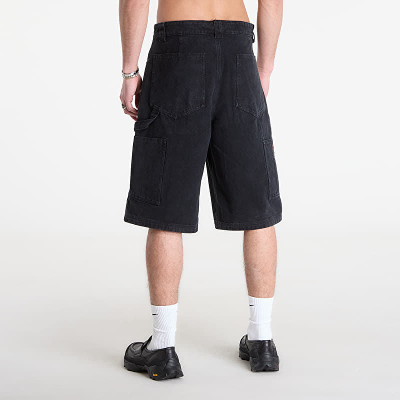 Men's shorts ROA Ash Canvas Shorts Washed Black (YBMW059FA55