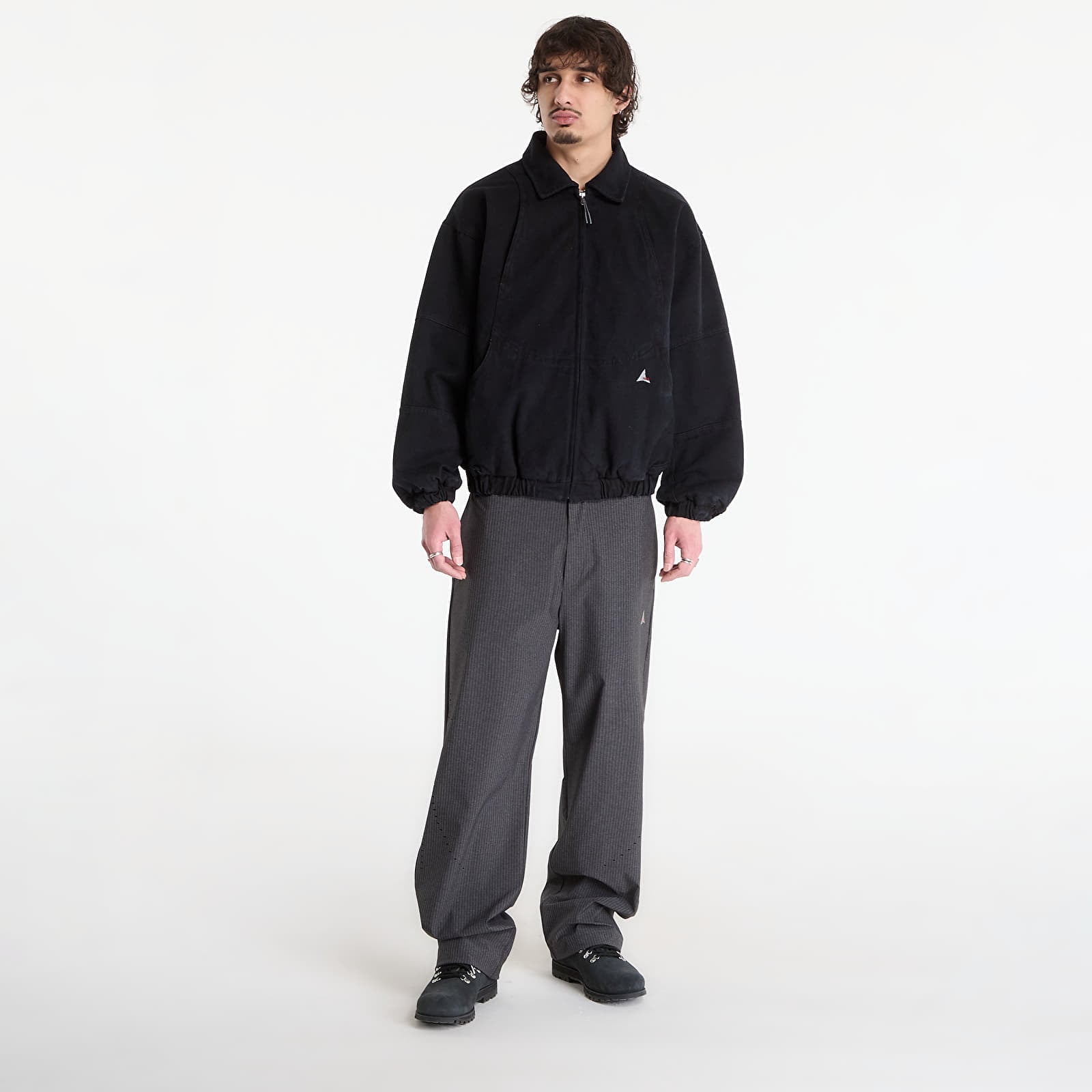 Herrenjacken ROA Ash Canvas Jacket Washed Black