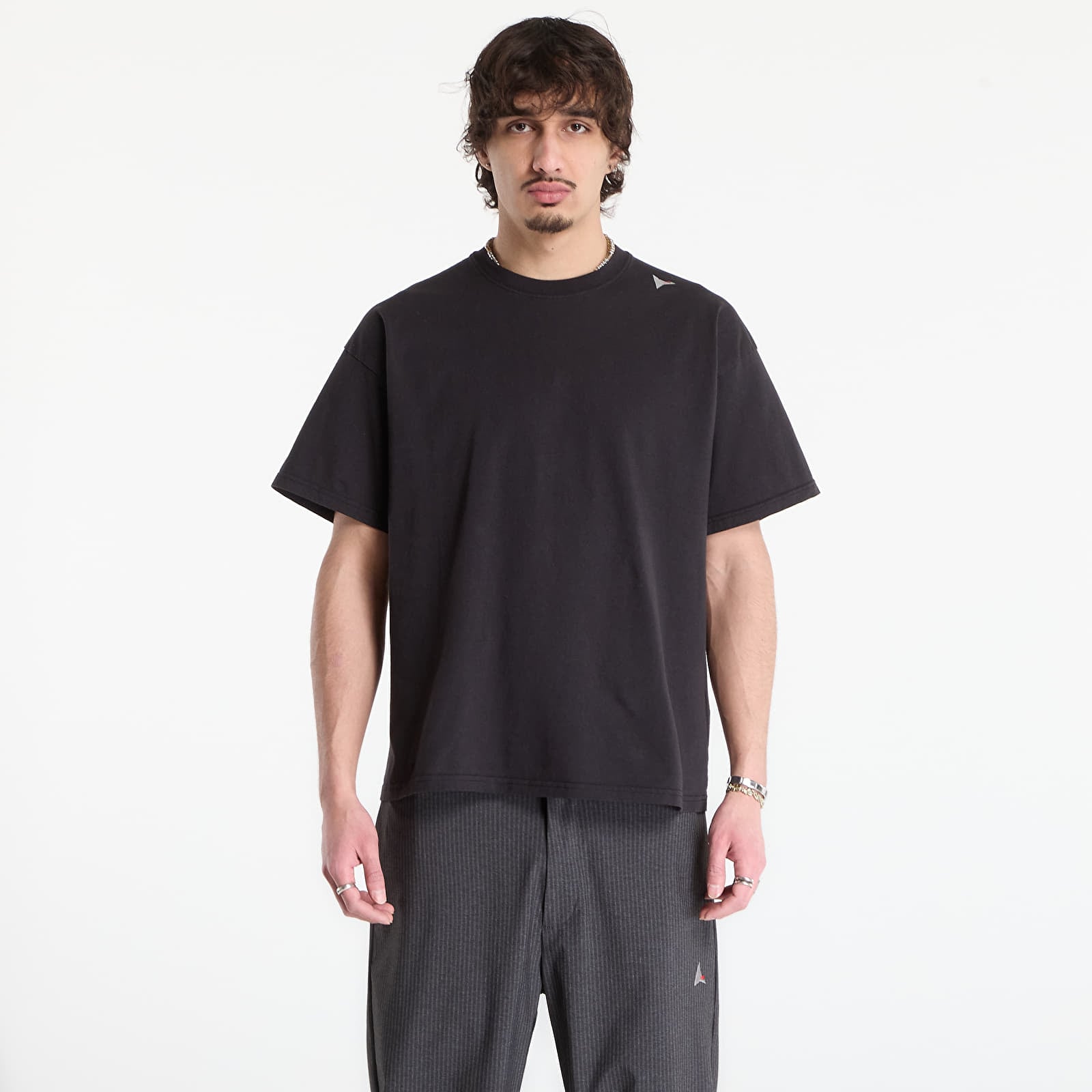 Miesten T-paidat ROA Logo T-Shirt Washed Black