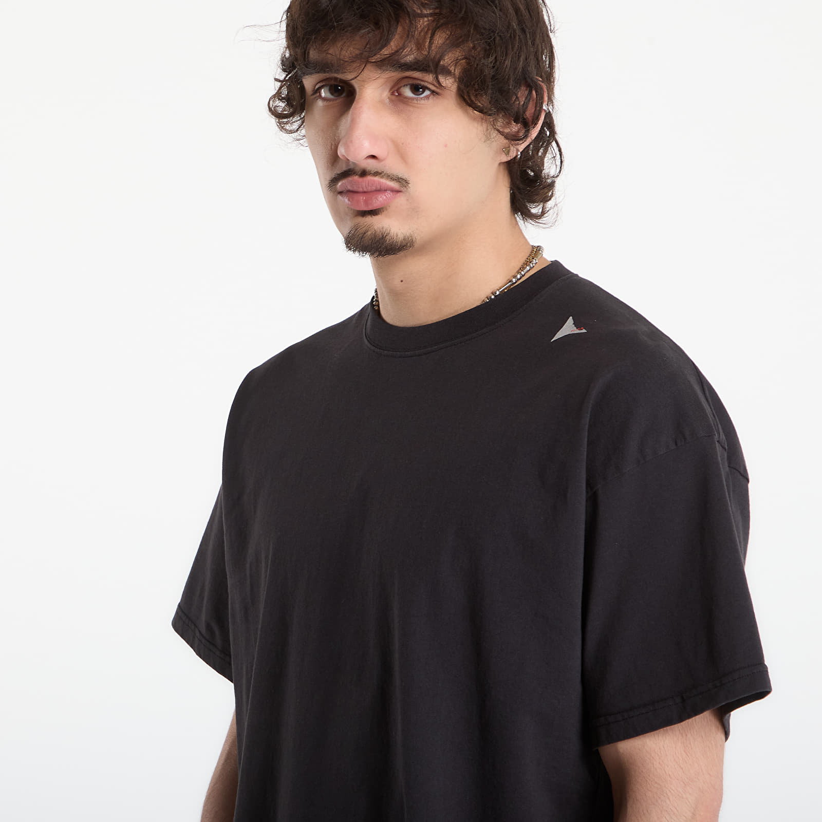 Miesten T-paidat ROA Logo T-Shirt Washed Black