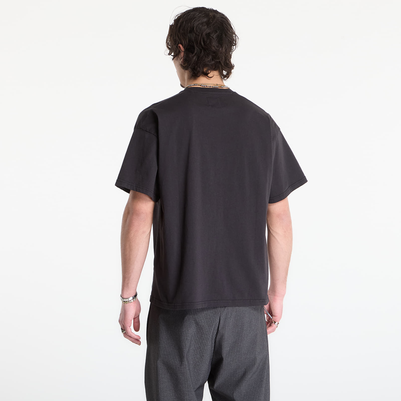 Miesten T-paidat ROA Logo T-Shirt Washed Black