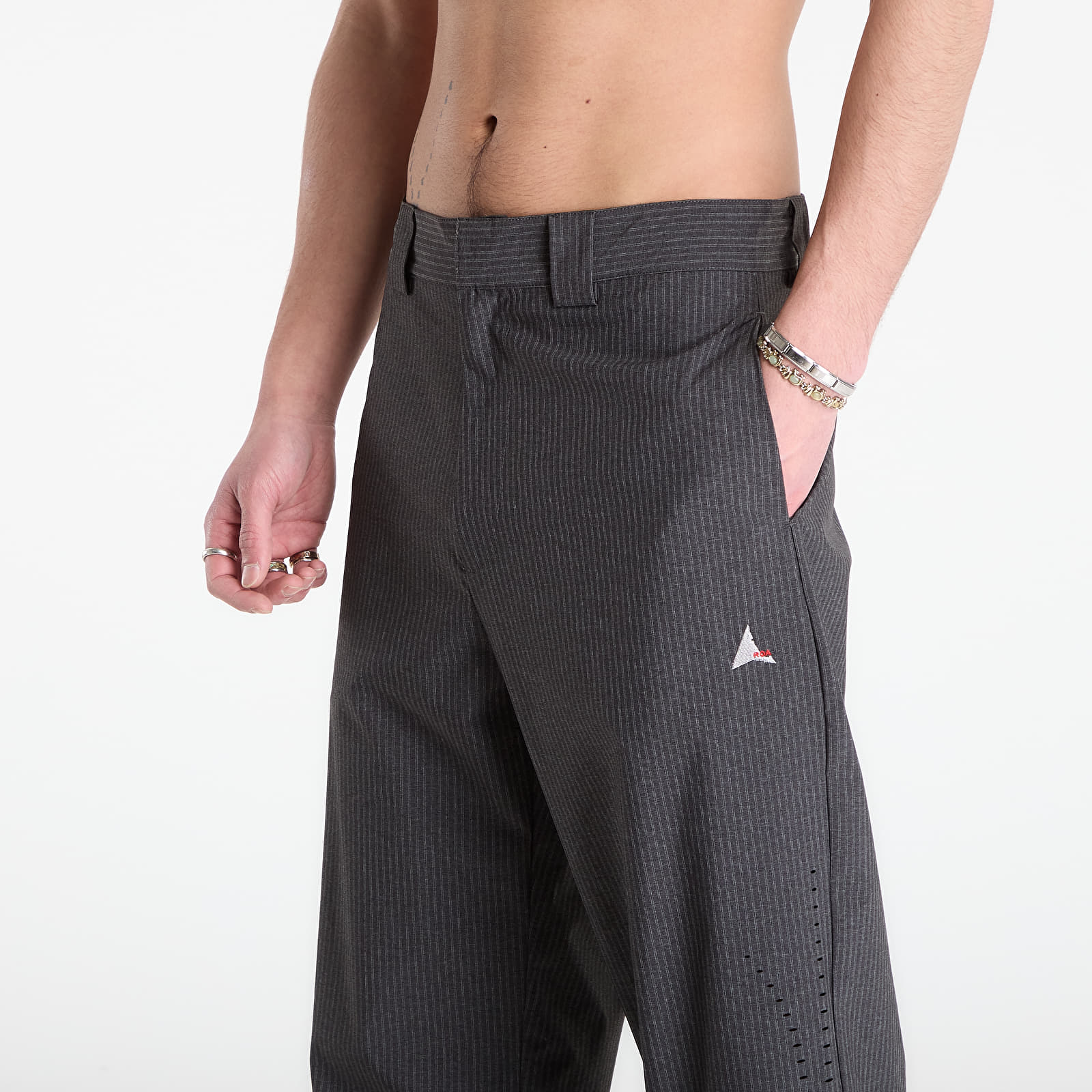 Moške hlače ROA Numb Pinstriped Packable Pants Black