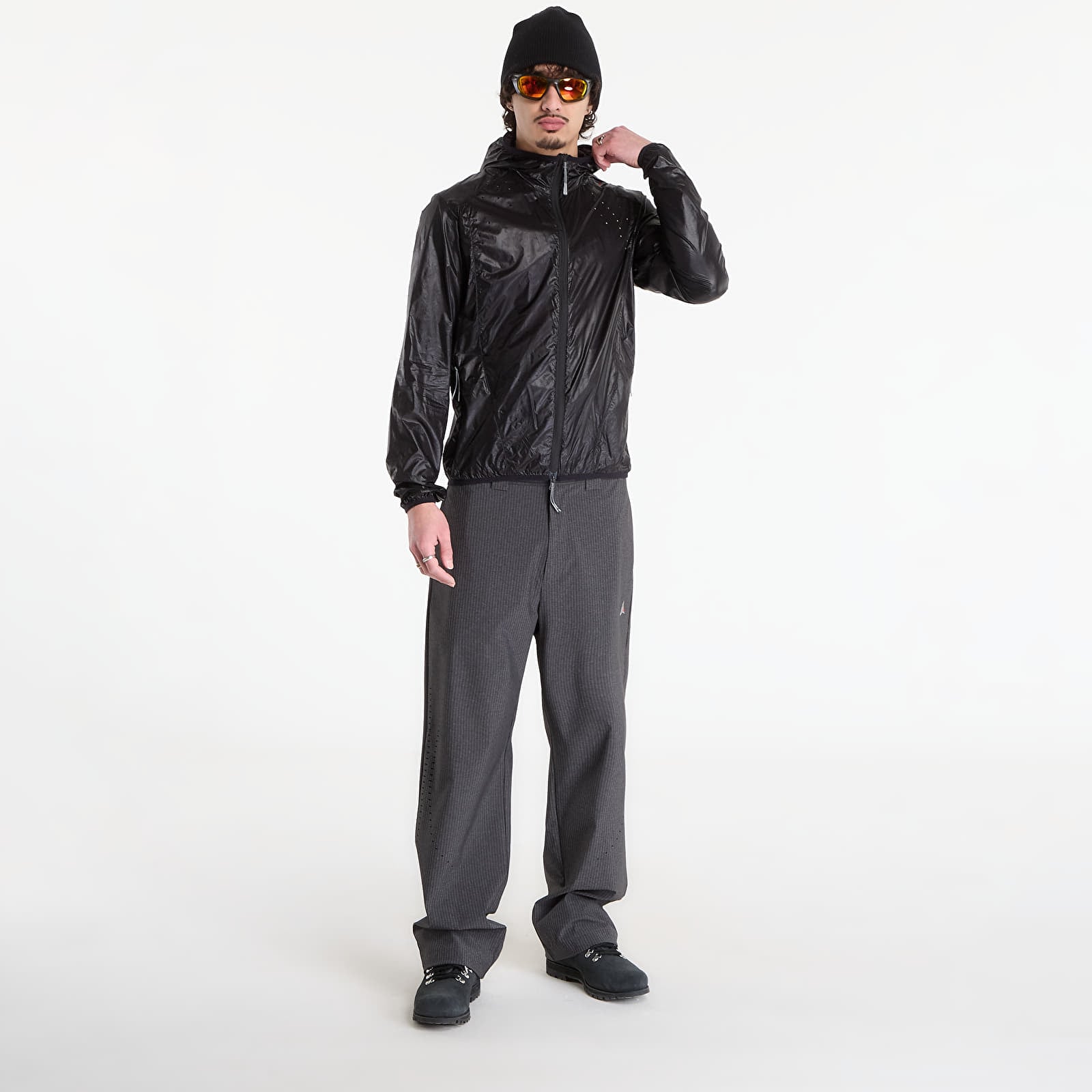 Miesten takit ROA Hue Packable Wind Jacket Black