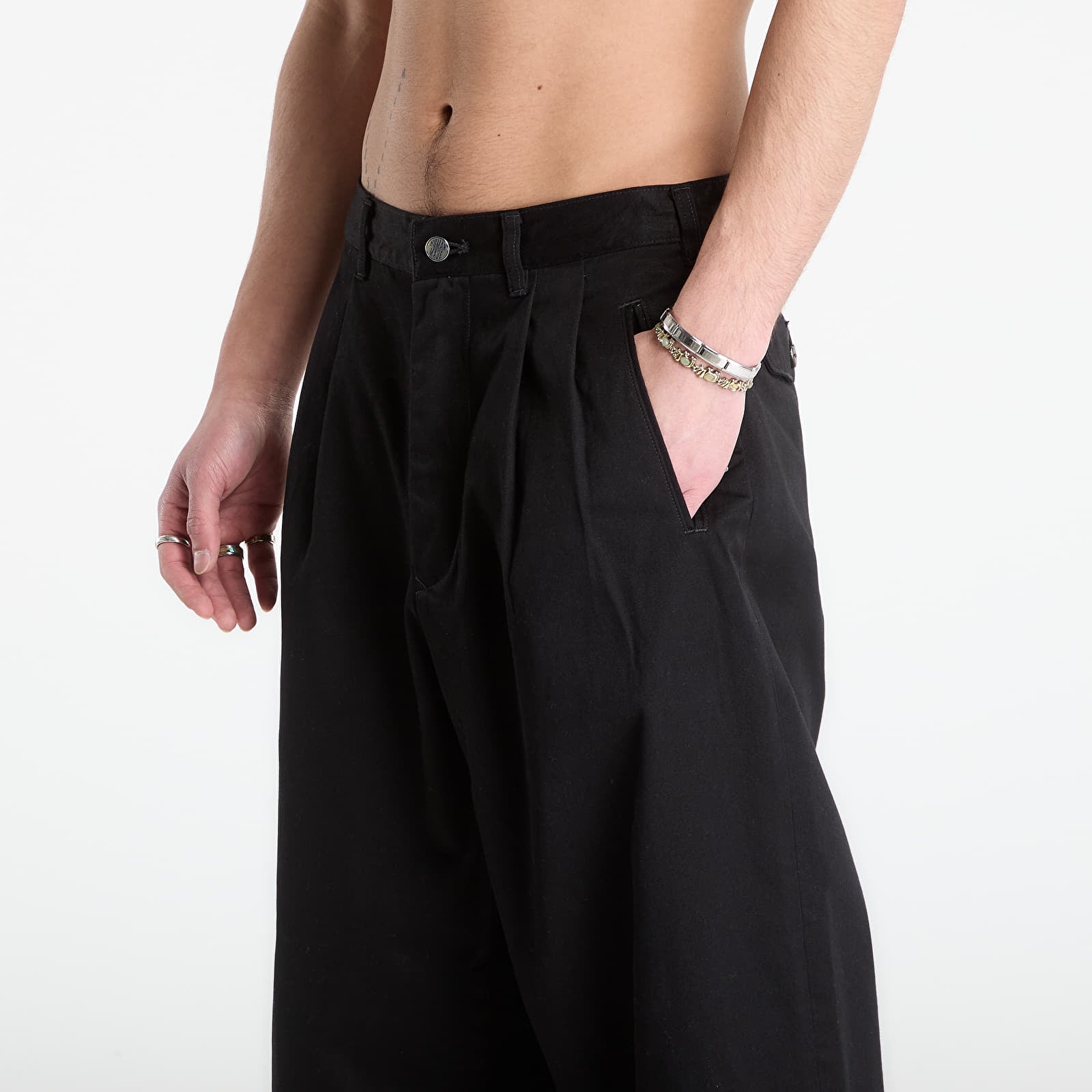 Pantaloni HUMAN MADE Wide Chino Pants Black