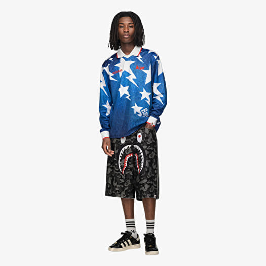adidas Lsl Star Jersey Bape Medium Blue Denim | Footshop