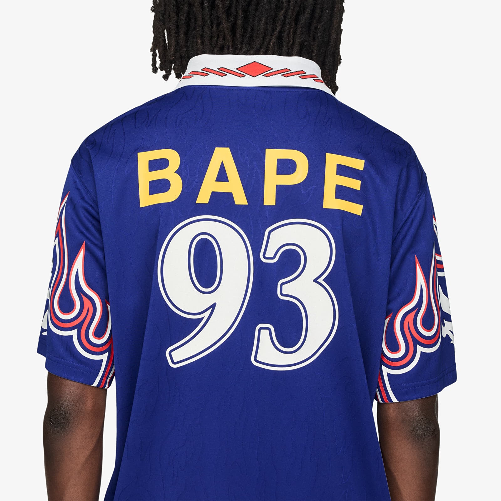 Men's jerseys adidas x BAPE Ssl Flame Jerse Japblu