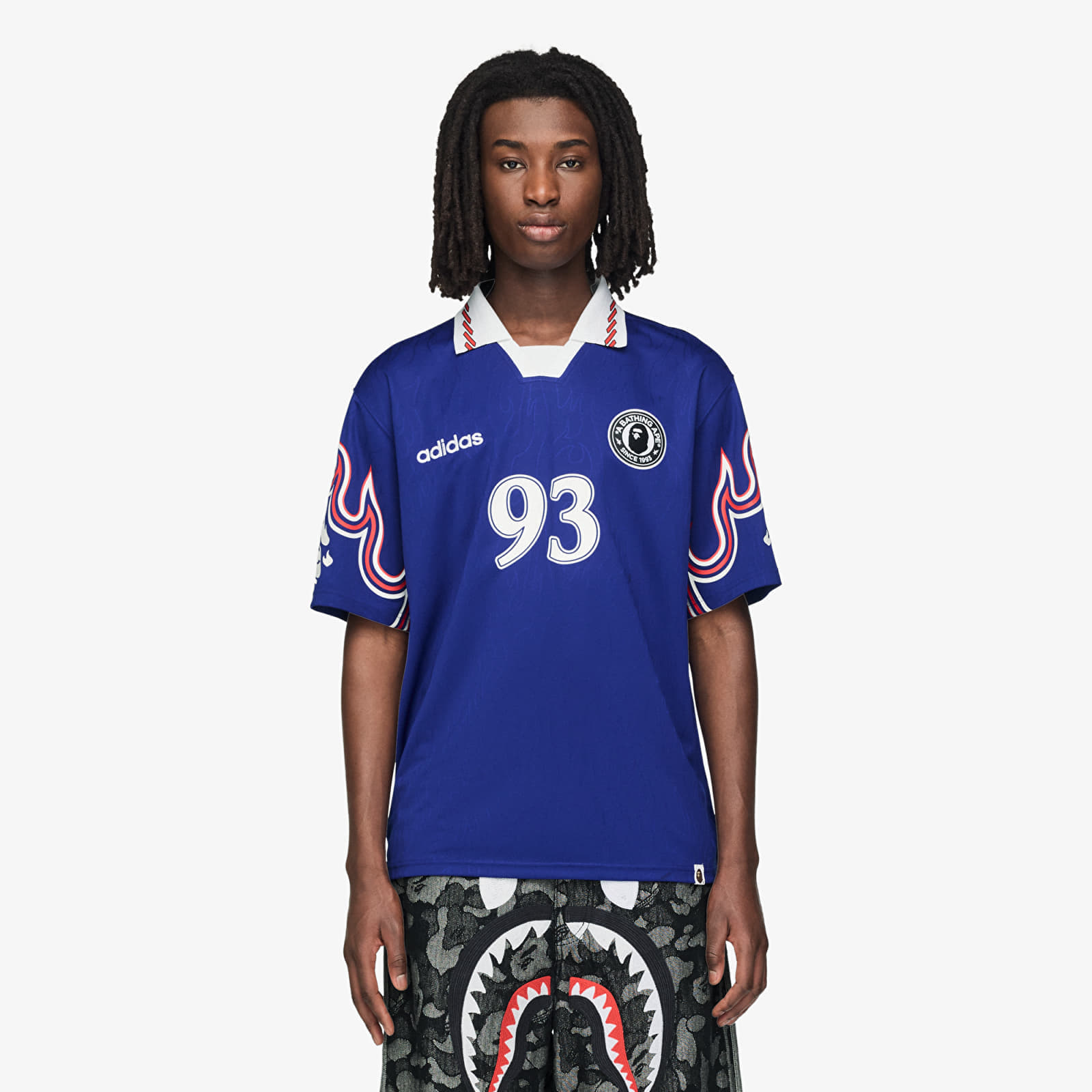 Джърси adidas x BAPE Ssl Flame Jerse Japblu S