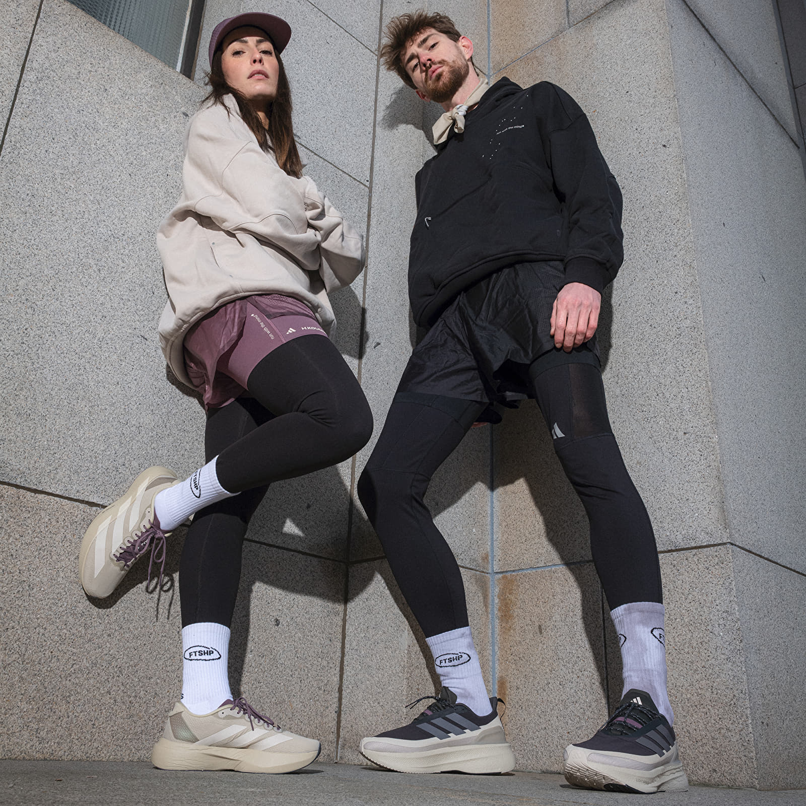 Naisten shortsit adidas Adi365 H.Koumori Running 2-In-1 Shorts Shadow Fig