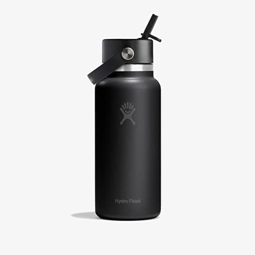 Garrafa Hydro Flask 946ml Wide Flex Straw Cap Black