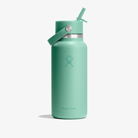 Garrafa Hydro Flask 946ml Wide Flex Straw Cap Mermaid Green