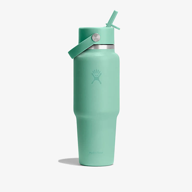 Pullo Hydro Flask 946ml Wide Flex Straw Travel Bottle Mermaid Green