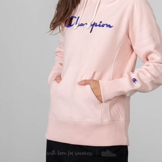 Pale pink champion sweatshirt top