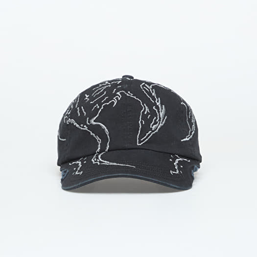 Cap ROA Ryli Embriodered 6 Panel Cap Washed Black