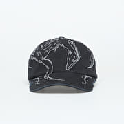 ROA Ryli Embriodered 6 Panel Cap Washed Black