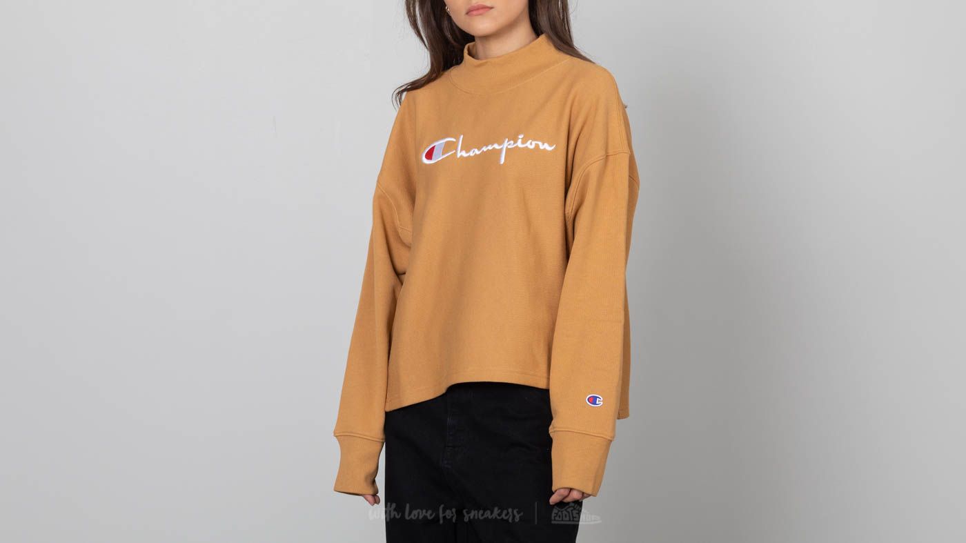 Champion sweater brown sales neck