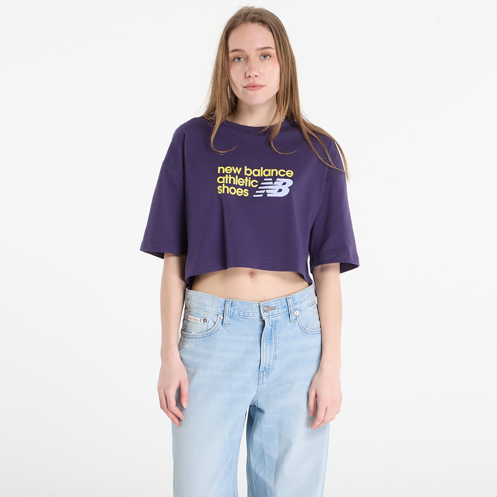 Tričko New Balance Athletics Premium Chest Logo Cropped T-Shirt Boyseerry M