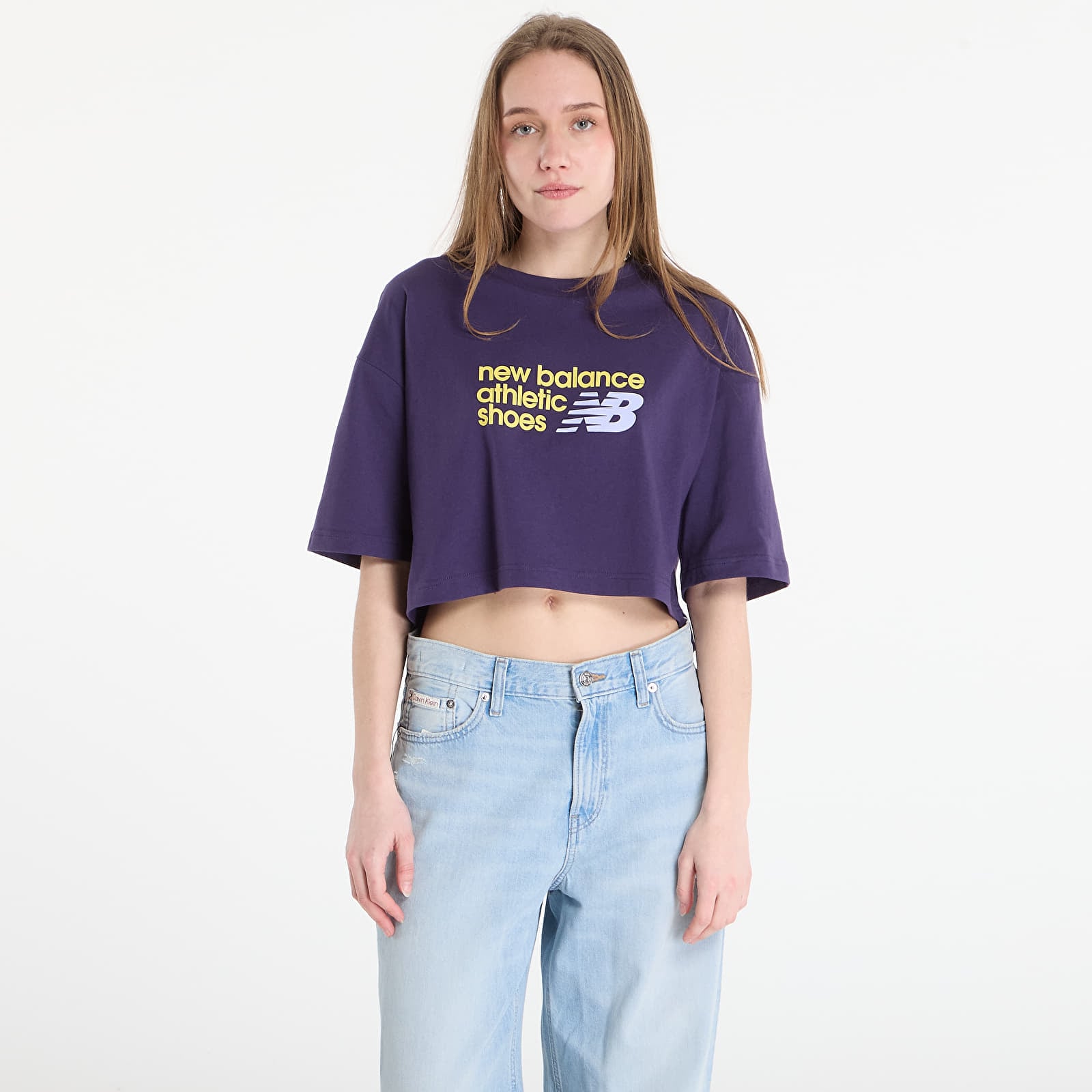 T-shirts New Balance Athletics Premium Chest Logo Cropped T-Shirt Boyseerry