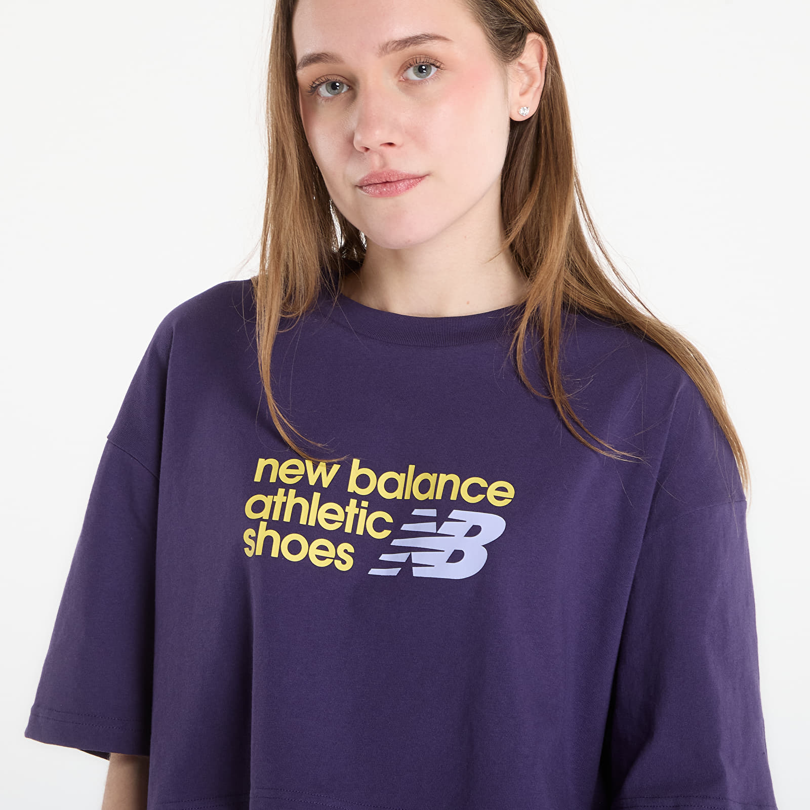 T-shirts New Balance Athletics Premium Chest Logo Cropped T-Shirt Boyseerry