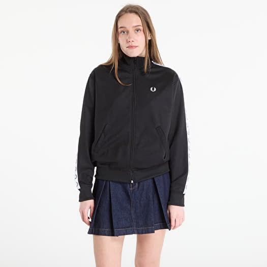 Sweatshirt FRED PERRY Taped Track Jacket Black