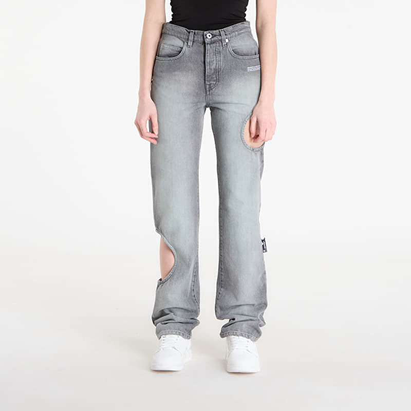 Farkut Off-White Spray New Meteor Denim Pants Grey Mint/ White