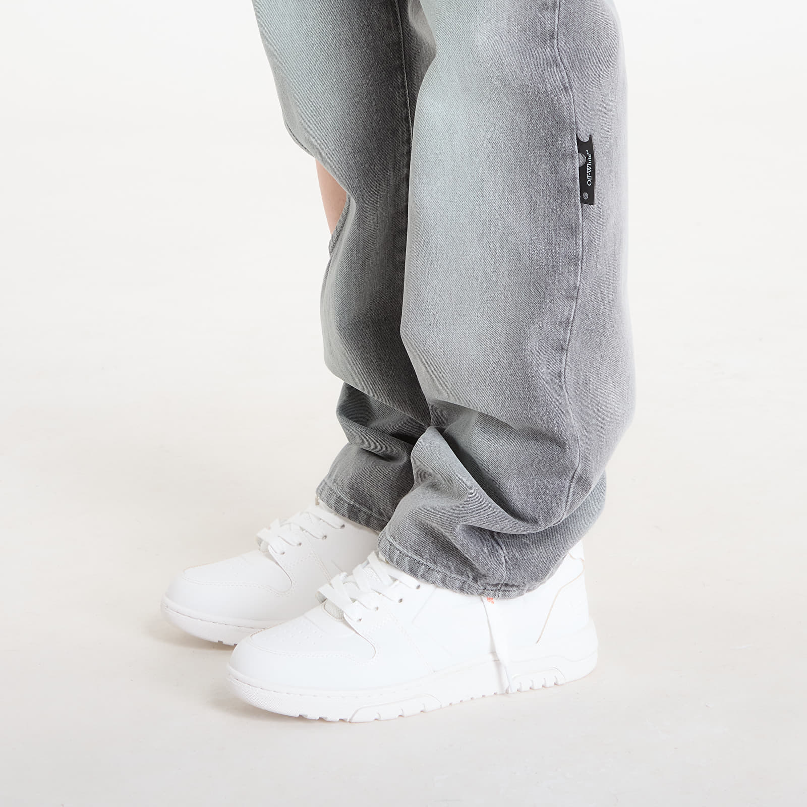 Spijkerbroeken Off-White Spray New Meteor Denim Pants Grey Mint/ White