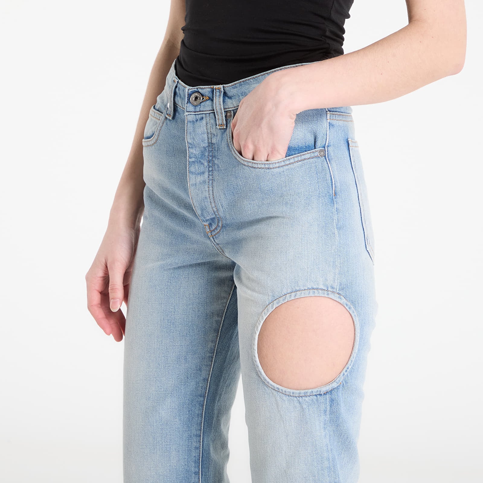 Spijkerbroeken Off-White New Meteor Denim Pants Bleach/ No Color