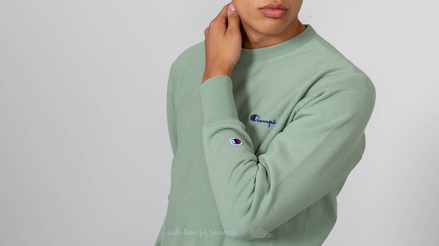 Champion reverse weave store script logo crew sweat
