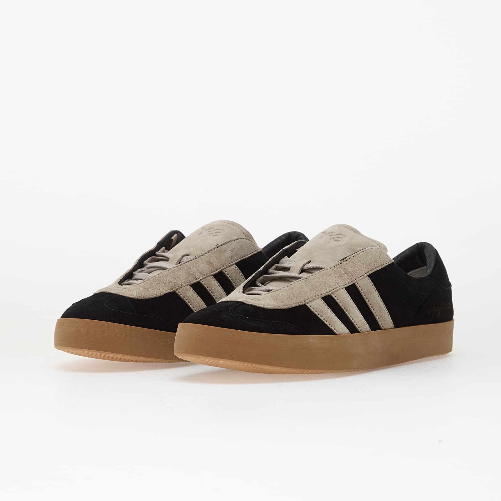 Pánske tenisky a topánky Y-3 Gazelle Black/ Black/ Light Brown