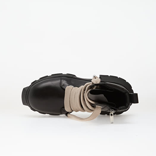 Мужская обувь Rick Owens Leather Boots - Jumbolace Army Bozo