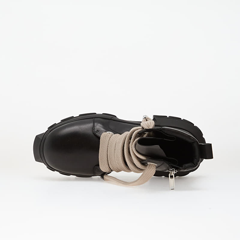 靴 JUMBOLACE ARMYBOZO TRACTOR Rick Owens Leather Boots - Jumbolace Army Bozo Tractor Black
