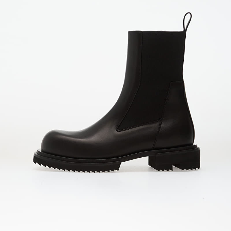 Rick Owens Leather Boots - Beatle Gabe Black