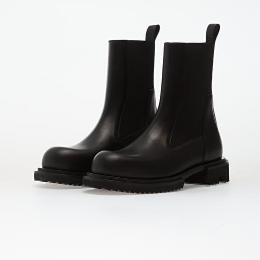 Rick Owens DRKSHDW Leather Boots - Beatle Gabe Black | Footshop