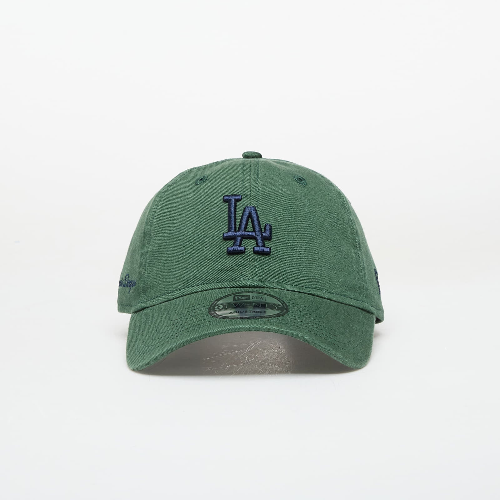 Capac New Era 9TWENTY Los Angeles Dodgers MLB Washed Script Cilantro Green/ Navy Universal