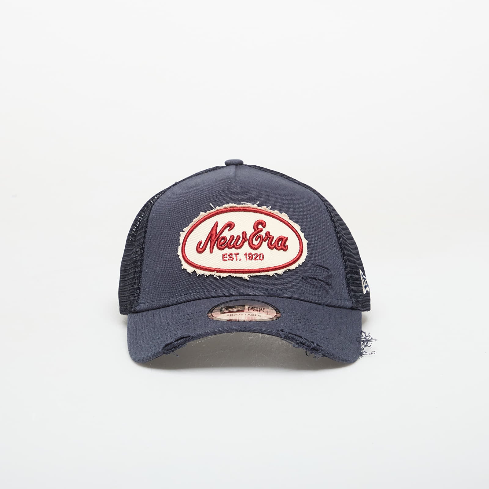 Capac New Era 9FORTY Af Trucker Oval Canvas Distress Navy Universal