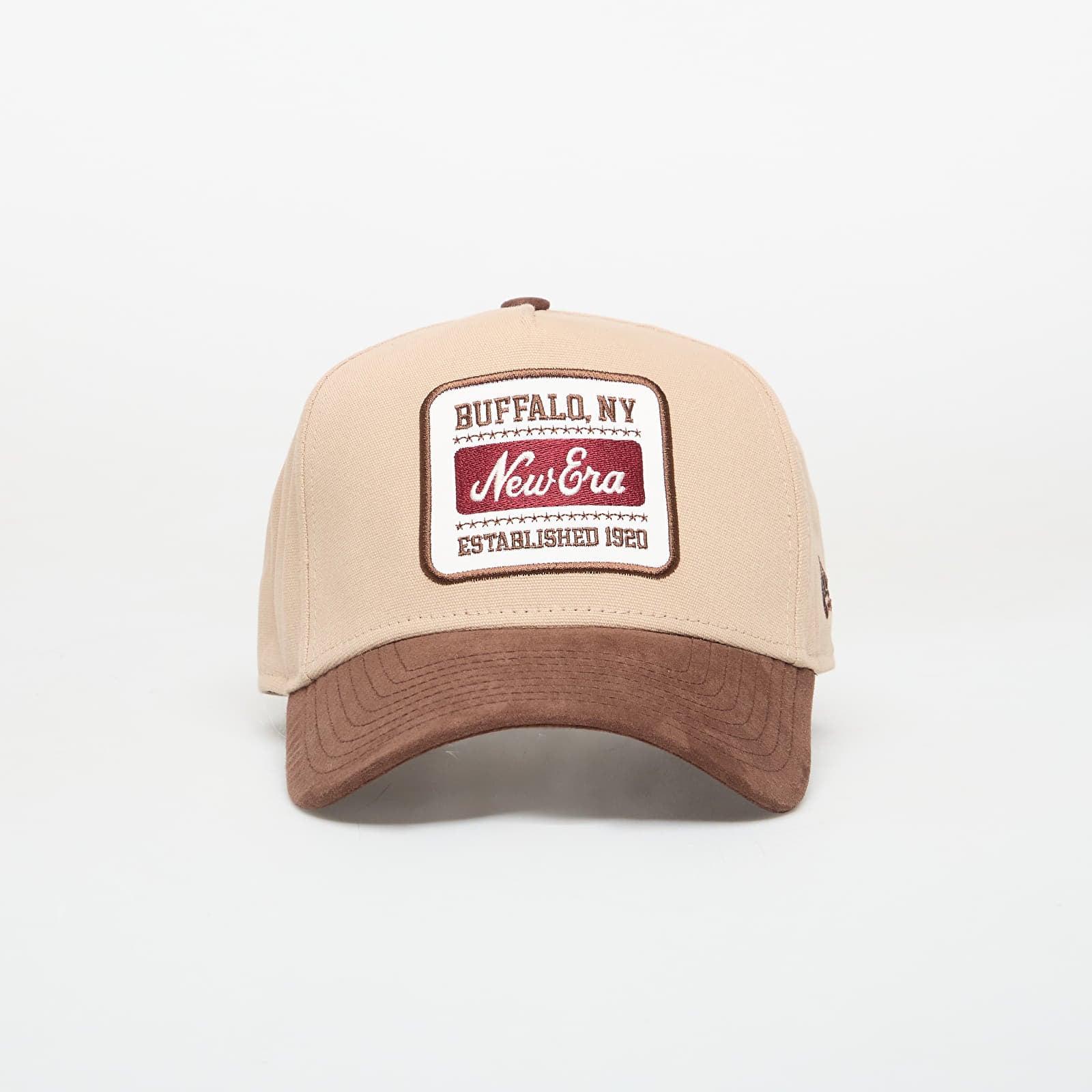 Кепки New Era 9FORTY Aframe Patch Suede Camel/ Nfl Brown Suede