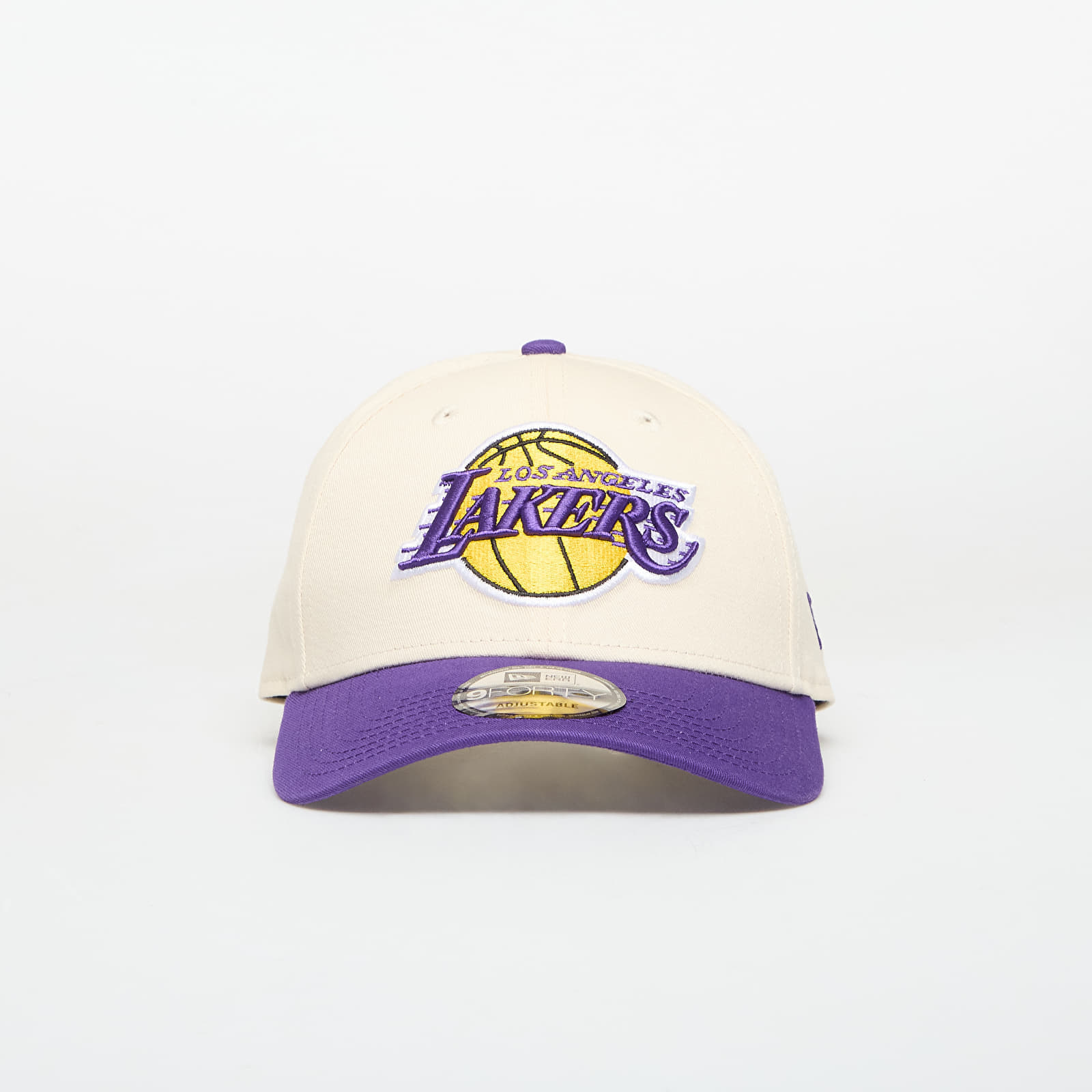 Шапка New Era 9FORTY Los Angeles Lakers NBA Colourblock Light Cream/ Official Team Color Universal