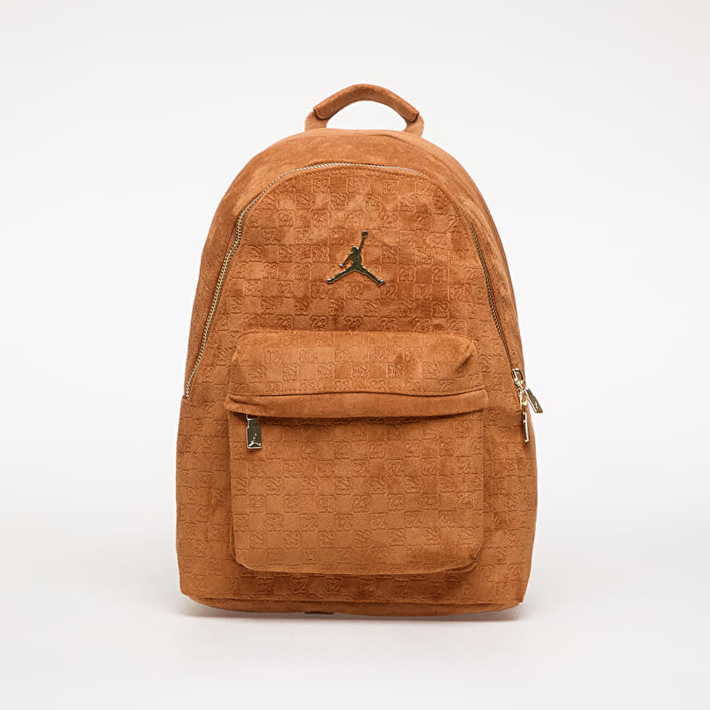 Jordan JAM Suede Monogram Backpack Cognac