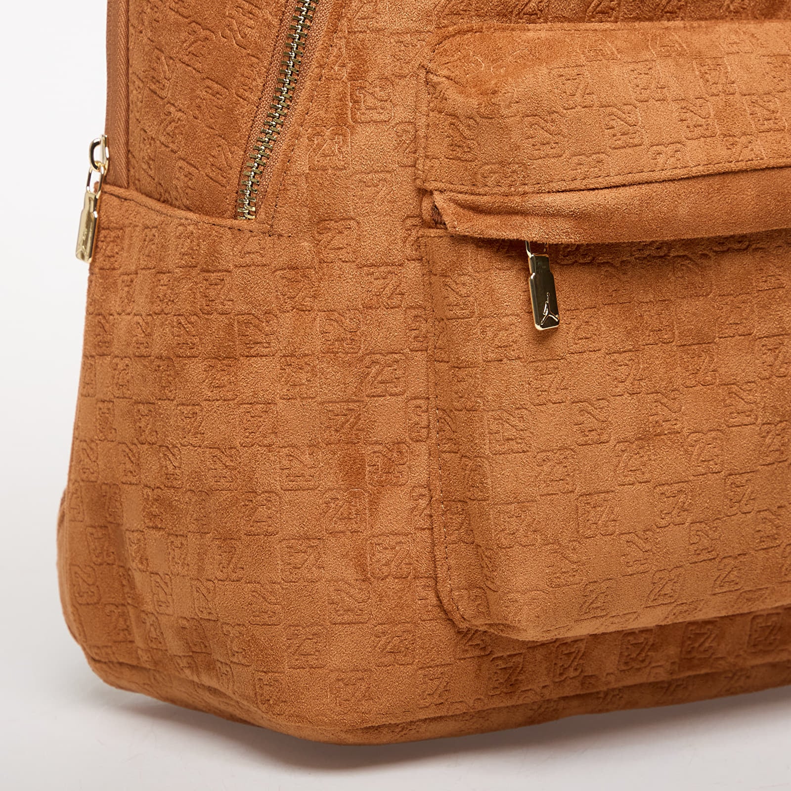 Rucksäcke Jordan JAM Suede Monogram Backpack Cognac
