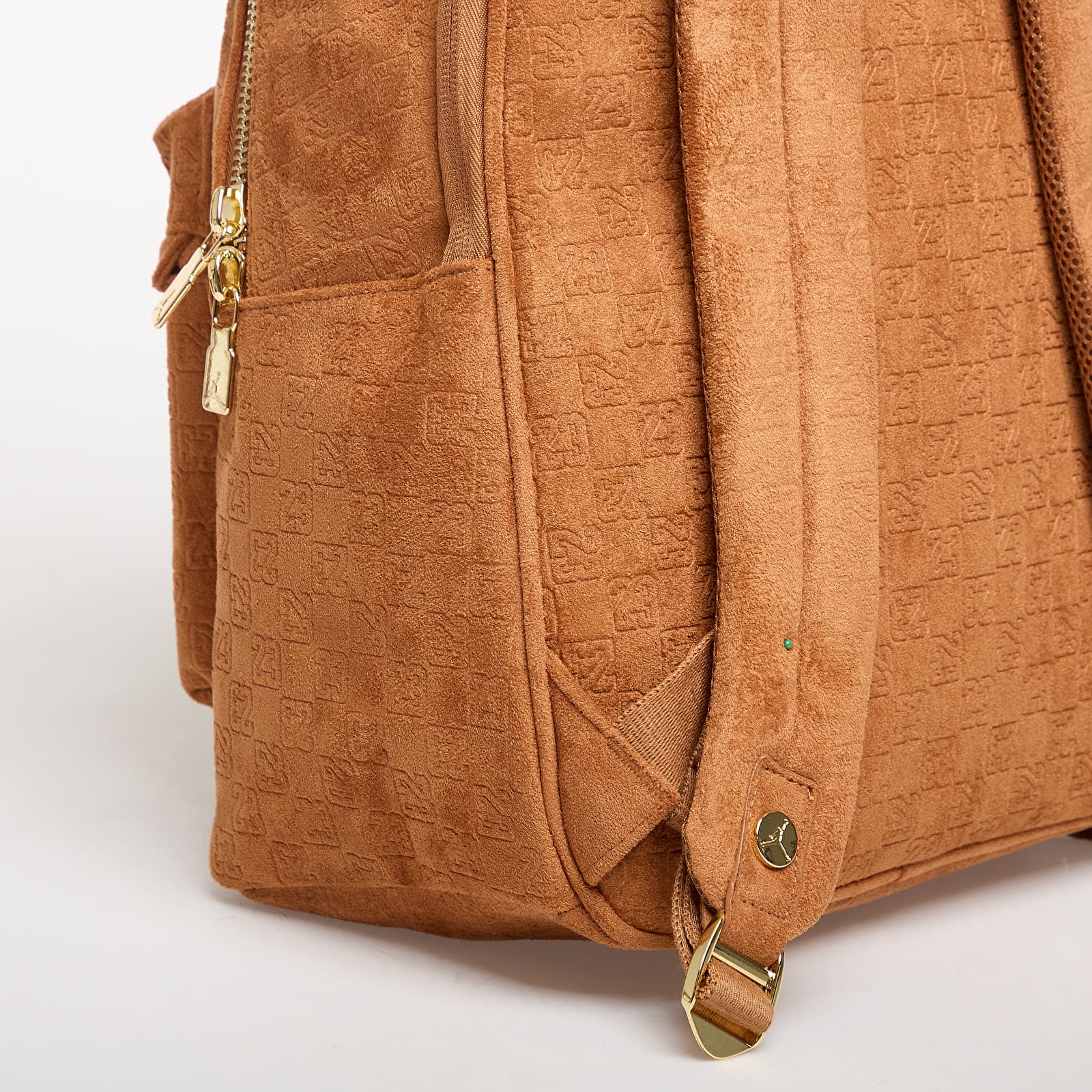 Rucksäcke Jordan JAM Suede Monogram Backpack Cognac