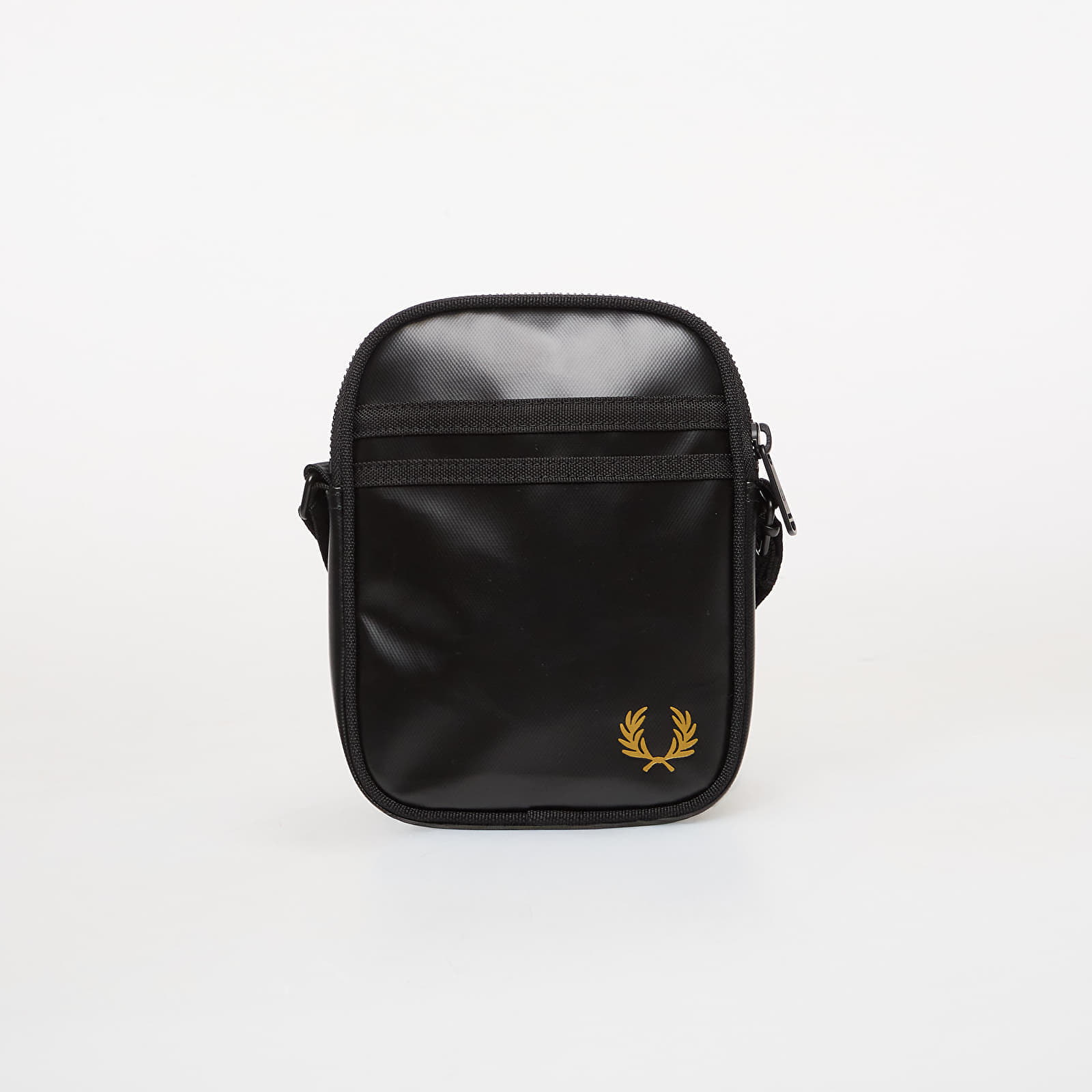 Geantă FRED PERRY Tonal Classic Small Side Bag Black/ Gold Universal