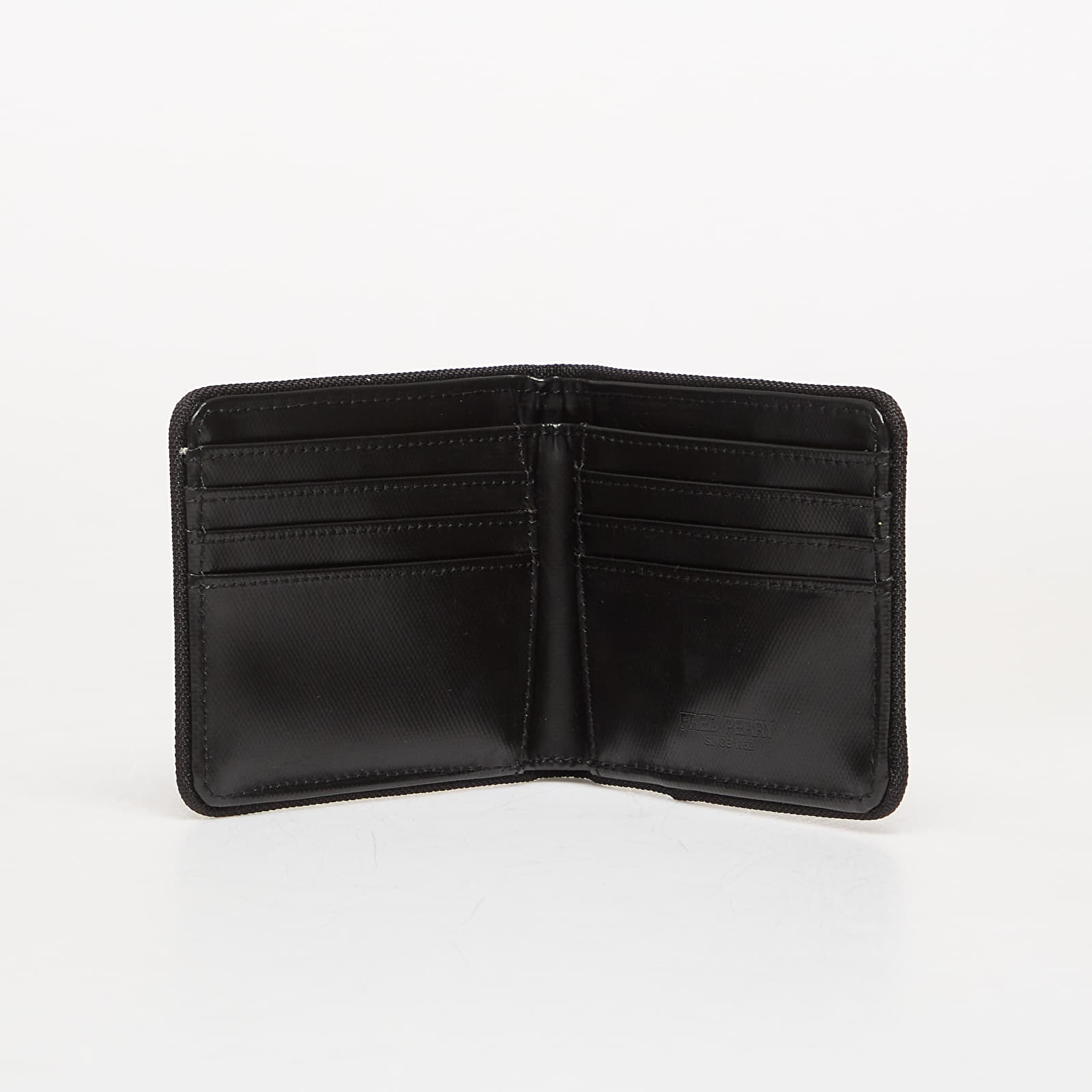 Portfele FRED PERRY Tonal Coated Polyester Billfol Black/ Gold